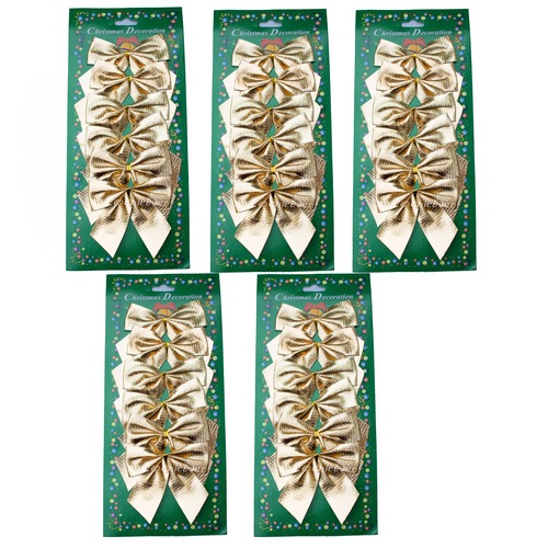 30 kleine Schleifen gold Weihnachten Weihnachtsschleifen Schleife Christbaum 7,5cm - zum Schließen ins Bild klicken